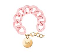ICE - Jewellery - Chain bracelet - Pink lady -Kettenarmband mit rosafarbenen XL-Maschen für Frauen, geschlossen mit einer goldenen Medaille (020358)
