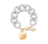 ICE - Jewellery - Chain bracelet - Wind - Kettenarmband mit graufarbenen XL-Maschen für Frauen, geschlossen mit einer goldenen Medaille (020352)
