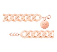 ICE - Jewellery - Chain bracelet - Nude - Rose-gold - Kettenarmband mit rosafarbenen XL-Maschen für Frauen, geschlossen mit einer roségold Medaille (020925)