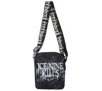Ice Nine Kills Drippy Logo Crossbody Bag, Schwarz