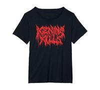 Ice Nine Kills Red Logo Front Back T-Shirt, Damen Große Größen, Schwarz, 2X