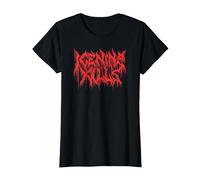 Ice Nine Kills Red Logo Front Back T-Shirt, Damen, Schwarz, M