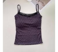 Ice Silk Tiefer V-Ausschnitt Camisole für Damen, leicht, offener Rücken für einfaches Tragen (40kg-67kg) Schwarz)