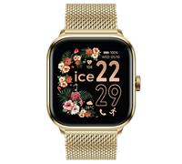 Ice-Watch 025134 Smartwatch ICE Smart 2.0 Eckig Goldfarben mit Milanaiseband