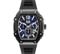 ICE-WATCH - Ice boliday Black Blue Silver Steel - Schwarze Herrenuhr mit Silikonarmband - 024364 (Large)
