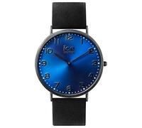 ICE-WATCH - CITY Durham - Schwarze Damenuhr mit Lederarmband + zusätzliches Nylonband - 001380 (Small)