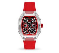 Ice Watch Ice Boliday - Clear Red Skel Rot Unisex Armbanduhr 024288 - M Einheitsgröße