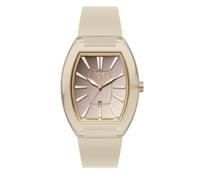 ICE-WATCH - Ice boliday Dome Almond Skin Sunset - Mandel Damenuhr mit Silikonarmband - 024039 (Small)
