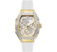 ICE-WATCH - Ice boliday Steel - Uhr mit Silikonarmband, Weiß-Gold,Medium (42mm)