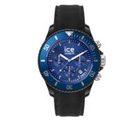 Ice-Watch - ICE chrono Black blue - Schwarze Herrenuhr mit Silikonarmband - Chrono - 020623 (Large)