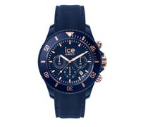 Ice-Watch - ICE chrono Blue rose-gold - Blaue Herrenuhr mit Silikonarmband - Chrono - 020621 (Large)