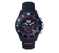 ICE-WATCH - Ice Chrono Dark Blue Red - Blaue Herren/Unisexuhr mit Plastikarmband - 021425 (Medium)