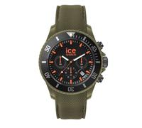 Ice-Watch - ICE chrono Khaki orange - Grüne Herrenuhr mit Silikonarmband - Chrono - 020884 (Large)