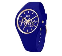 ICE-WATCH - Ice cocorico Paris Midnight Blue - Blaue Damenuhr mit Silikonarmband - 023249 (Small)