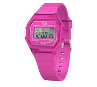 Ice Watch Damenuhr ICE digit retro 022887 – Neonpink, Silikonarmband, silberfarben – Small