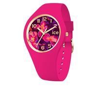 ICE-WATCH - Ice Flower Fuschia Blossom - Rosa Damenuhr mit Silikonarmband - 021738 (Small +)