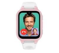 ICE-WATCH - Ice Kids 4G 2.0 Pink White - Rosa 4G-Smartwatch mit Standortbestimmung für Mädchen mit Silikonarmband - 025270 (40 mm) - Standortbestimmung über mitgelieferte SIM-Karte und Vertrag - GPS