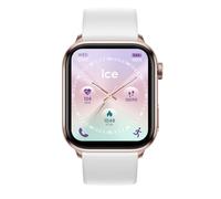 ICE-WATCH - Ice smart 3.0 Rose Gold White 1.78 AMOLED GPS - Rechteckige, rosa-goldene Connected Watch für Frauen mit Silikonarmband - 024302 (1.78 Zoll)