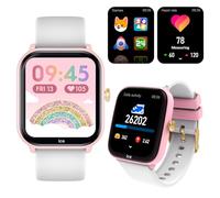 Ice-Watch - ICE smart junior 2.0 Pink White - Rosafarbene Connected Watch für Kinder mit weißem Silikonarmband - 022797 (1,75 inch)