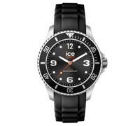 Ice-Watch - ICE steel Black forever - Silbergraue Herrenuhr mit Silikonarmband - 020360 (Small)