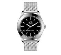 Ice-Watch - ICE steel Silver black - Silbergraue Herrenuhr mit Metallarmband - 023795 (Medium)