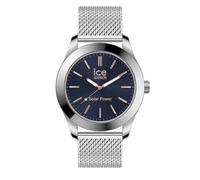 Ice-Watch - ICE steel Silver dark blue - Silbergraue Herrenuhr mit Metallarmband - 023794 (Medium)