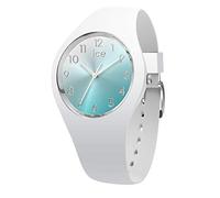 Ice-Watch - ICE sunset Turquoise - Weiße Damenuhr mit Silikonarmband - 015745 (Small)