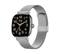 Smartwatch ICE-WATCH, silberfarben, silberfarben, Smartwatches, Damen, Smartwatch, Armbanduhr, Damenuhr, Lederarmband, Bluetooth, digital (21907804-0) silberfarben, silberfarben
