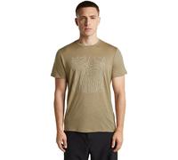 Icebreaker - Merino 150 Tech Lite S/S Tee Great Heights - Merinoshirt, Gr. S, beige (Cumin)