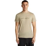 Icebreaker Merino 150 Tech Lite IB Stitchline Herren T-Shirts beige Größe L Trekking Hautfreundlich Merinowolle
