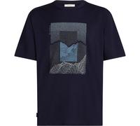 Icebreaker 150 Tech Lite Mountain Shift Herren T-Shirts schwarz Größe M Trekking Hautfreundlich Merinowolle