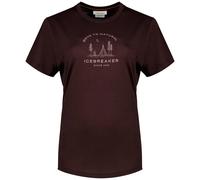Icebreaker 150 Tech Lite Peace Pas Short Sleeve T-shirt Braun M Frau