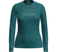 Icebreaker 200 Oasis Sunrise Summit Damen Longsleeves Merino blau Größe XS Trekking Hautfreundlich Merinowolle