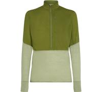 Icebreaker 200 Realfleece Descender Half Zip Herren Longsleeves oliv Größe M Trekking Hautfreundlich Merinowolle