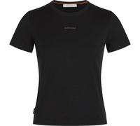 Icebreaker - Women's Merino 200 Tech Lite S/S Crop Slim Tee - Merinoshirt, Gr. XS, schwarz (Black)