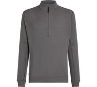 Icebreaker 260 Waffle Knit Wander Half Zip Herren Longsleeves grau Größe S Trekking Hautfreundlich Merinowolle | Lyocell (Tencel™)