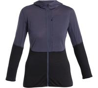 Icebreaker Damen 200 Realfleece Descender Hoodie Jacke (Größe L, grau)