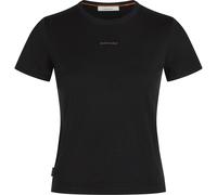 Icebreaker - Women's Merino 200 Tech Lite S/S Crop Slim Tee - Merinoshirt, Gr. L, schwarz (Black)