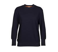 Icebreaker Damen Central II Pullover - Sweatshirt Damen - Merinowolle Mid Layer - Mitternachtsmarine, L