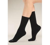 Socken Icebreaker Lifestyle Fine Gauge Crew Schwarz Damen-Schuhgröße 39 - 43