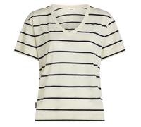 Icebreaker - Women's Merino 150 Tech Lite S/S Relaxed V-Neck - Merinoshirt, Gr. M, grau (Undyed/MidnightNavy)