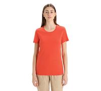 Icebreaker - Damen Natural Blend Central Classic Kurzarm-T-Shirt - für Alltag, Fitnessstudio und Training - Vibrant Earth, L