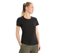 Icebreaker - Damen Natural Blend Central Classic Kurzarm-T-Shirt - für Alltag, Fitnessstudio und Training - Black, M