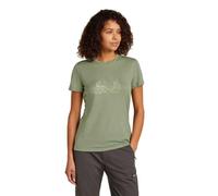Icebreaker Damen Standard Merino 150 Tech Lite Kurzarm-T-Shirt Van Camp, Lichen