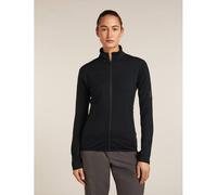 ICEBREAKER Damen Sweatshirts lg.Arm Da Merino Blend 300 RealFleece™ Descender LS Zip (0A57CR) L Schwarz