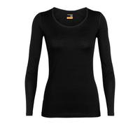 Icebreaker Damen T-Shirt Icebreaker Merino 200 Oasis LS Scoop Black XL