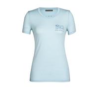 Icebreaker Damen T-Shirt Icebreaker Tech Lite II SS Tee Mountain Lake Haze L