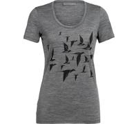 ICEBREAKER Damen T-Shirt Tech Lite Scoop Poaka (105004) XS Gritstone HTHR