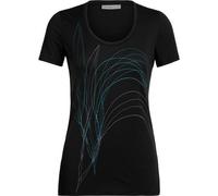 ICEBREAKER Damen T-Sshirt "Tech Lite Scoop Leaf" (105003) XS Black