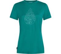 Icebreaker Damen Tech Lite III Hike Path T-Shirt (Größe S, tuerkis)